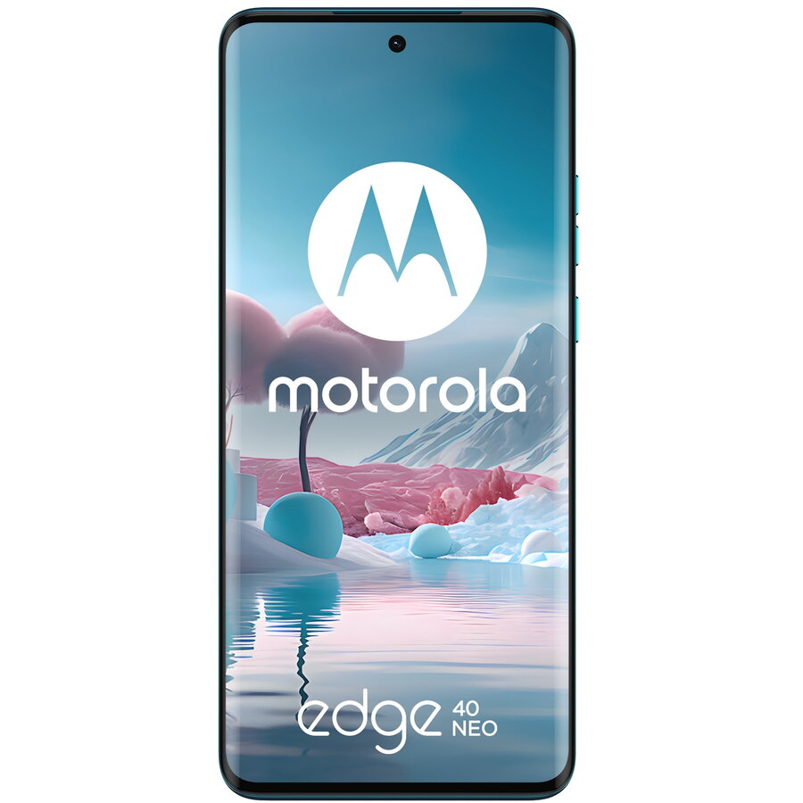 Telefon mobil Motorola Edge 40 Neo, Dual SIM, 256GB, 12GB RAM, 5G, Caneel Bay
