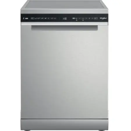 Masina de spalat vase Whirlpool W7F HS51 X, 15 seturi, 8 programe, Tehnologia Al-6lea Simt, NaturalDry, PowerCleanPro, Clasa B, Pornire cu intarziere, FlexiSpace, 60 cm, Inox