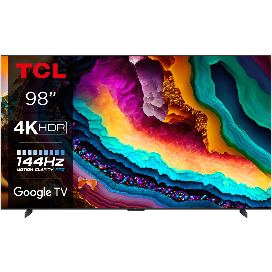 Televizor TCL LED 98P745, 248 cm, Smart Google TV, 4K Ultra HD, 100 Hz, Clasa G (Model 2023)