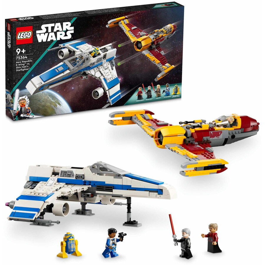 LEGO® Star Wars™ - E-Wing al Noii Republici vs Starfighter-ul lui Shin Hati 75364, 1056 piese