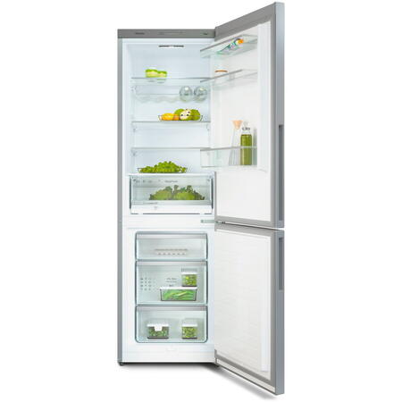 Combina frigorifica Miele KD 4072 E Active, 308 l, Clasa E, DailyFresh, DuplexCool, ComfortFrost, H 186 cm, Inox