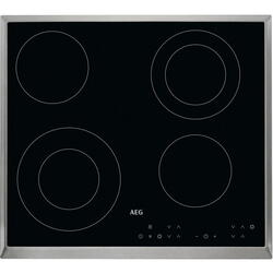 Plita vitroceramica Aeg HK634021XB, 4 zone, control touch, timer, 60 cm, negru