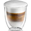 Set 2 pahare pentru cappuccino DeLonghi, 270 ml, DLSC311