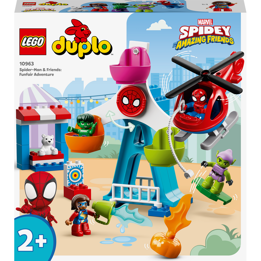 LEGO® DUPLO® Marvel - Omul Paianjen si amicii: aventura in Parcul de distractii 10963, 41 piese