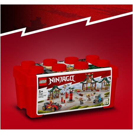 LEGO® Ninjago - Cutie cu caramizi creative Ninja 71787, 530 piese