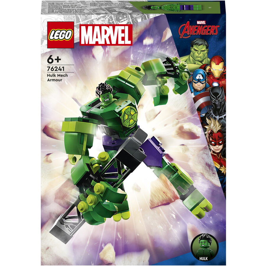 LEGO® Super Heroes - Armura de robot a lui Hulk 76241, 138 piese