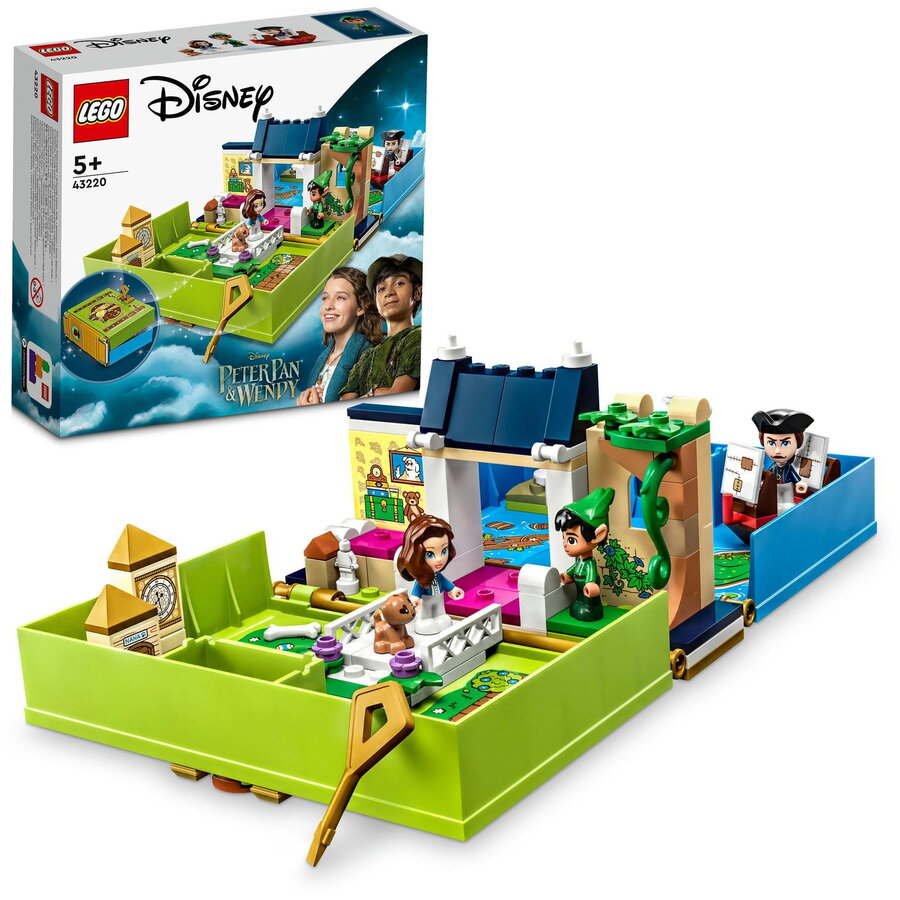 imaginati va o noua aventura a lui habarnam LEGO® Disney - Aventura din cartea de povesti a lui Peter Pan si a lui Wendy 43220, 111 piese