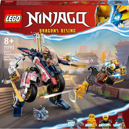 LEGO® Ninjago - Motocicleta de viteza robot transformator a Sorei 71792, 384 piese