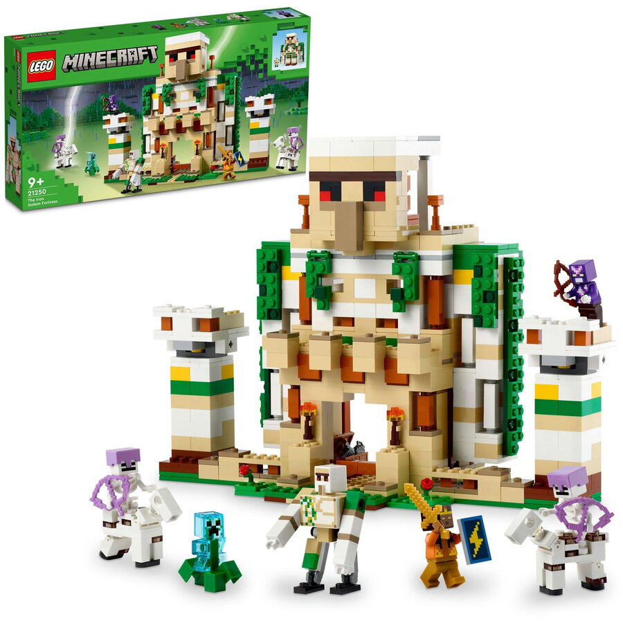 LEGO® Minecraft - Fortareata Golemul de fier 21250, 868 piese
