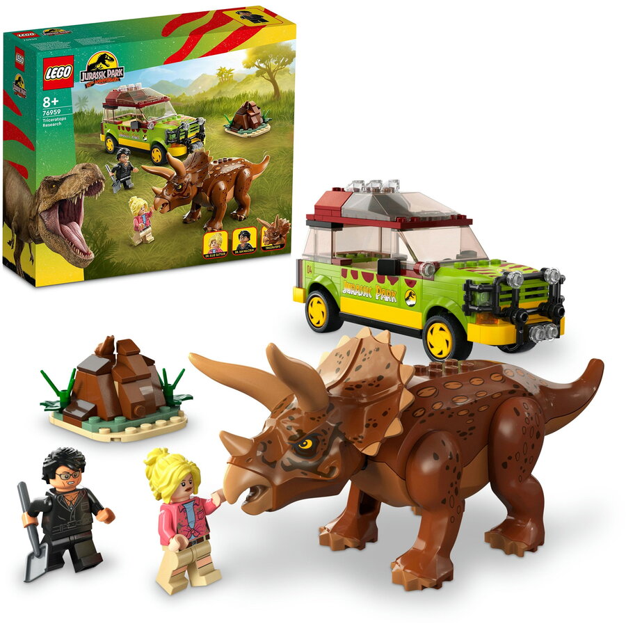 LEGO® Jurassic World - Cercetarea dinozaurului Triceratops 76959, 281 piese