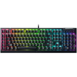 Razer Tastatura mecanica gaming BlackWidow V4 X (Yellow Switch), layout US, taste ABS, layout US, cu 6 butoane customizabile, negru