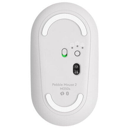 Mouse wireless Logitech Pebble 2 M350s, bluetooth, dongleless, Tonal White