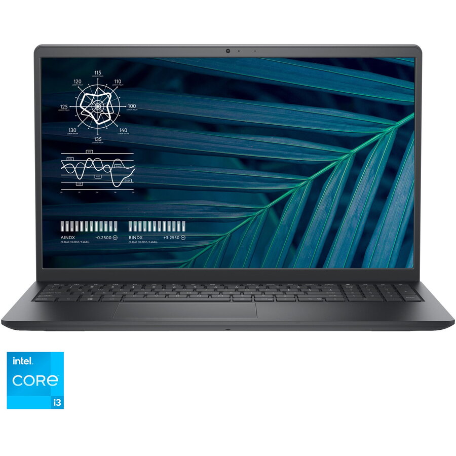 Laptop Dell Vostro 3510 cu procesor Intel® Core™ i3-1115G4 pana la 4.1 GHz, 15.6, Full HD, 8GB DDR4, 512 GB SSD, Intel®UHD Graphics, Ubuntu, Black