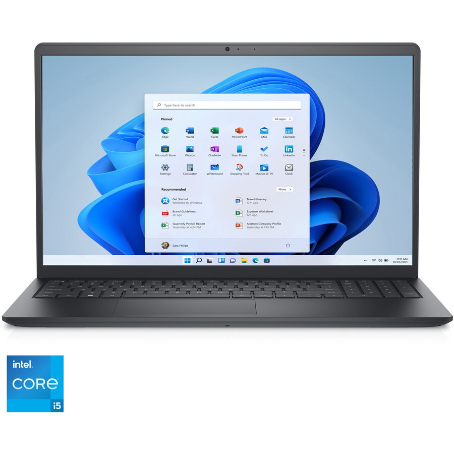 Laptop Dell Vostro 3520 Cu Procesor Intel® Core™ I5-1235u Pana La 4.4 Ghz, 15.6 Full Hd, 8gb Ddr4, 512gb Ssd, Intel® Uhd Graphics, Windows 11 Pro, Black