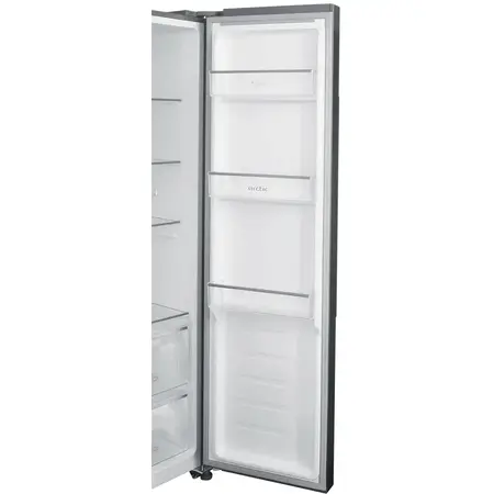 Side by Side Arctic AS427E4NMT, No Frost, 442 l, H 177cm, Clasa E, inox