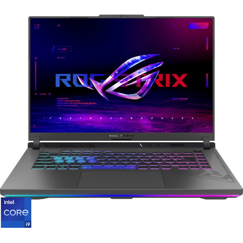 Laptop Gaming Asus Rog Strix G16 G614jv Cu Procesor Intel® Core™ I9-13980hx Pana La 5.60 Ghz, 16, Qhd+, Ips, 240hz, 32gb Ddr5, 1tb Ssd, Nvidia® Geforce Rtx™ 4060 8gb Gddr6 Tgp 140w, No Os, Eclipse Gray