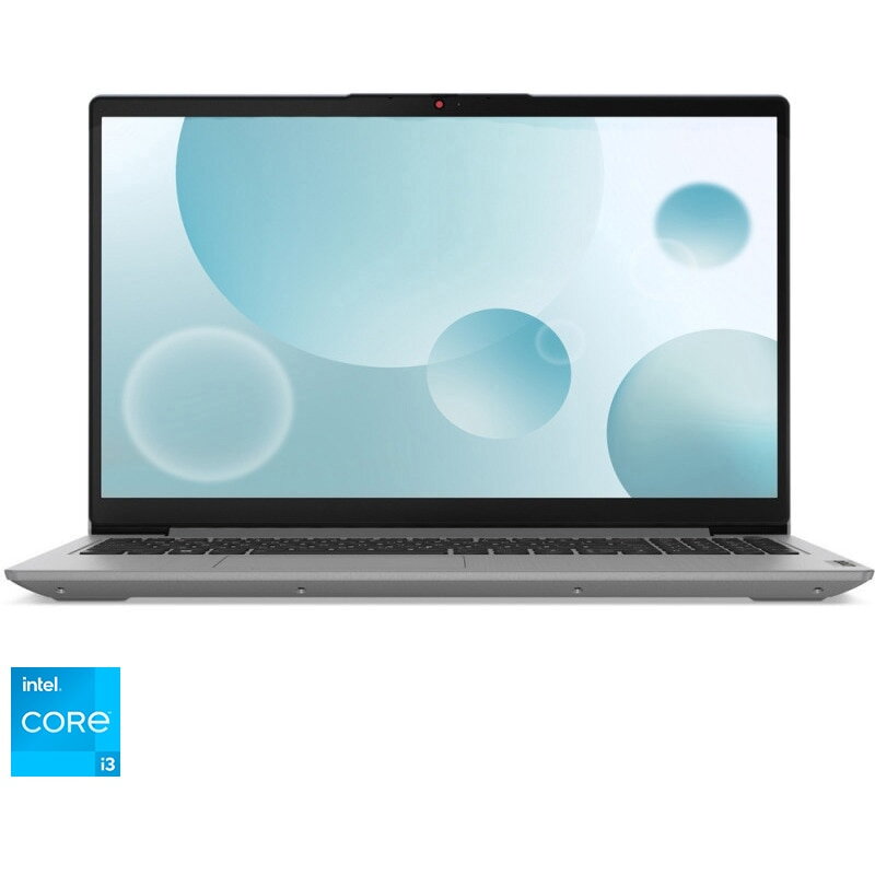 Laptop Lenovo IdeaPad 3 15IAU7 cu procesor Intel® Core™ i3-1215U pana la 4.4 GHz, 15.6, Full HD, IPS, 8GB DDR4, 512GB SSD, Intel® UHD Graphics, No OS, Arctic Grey