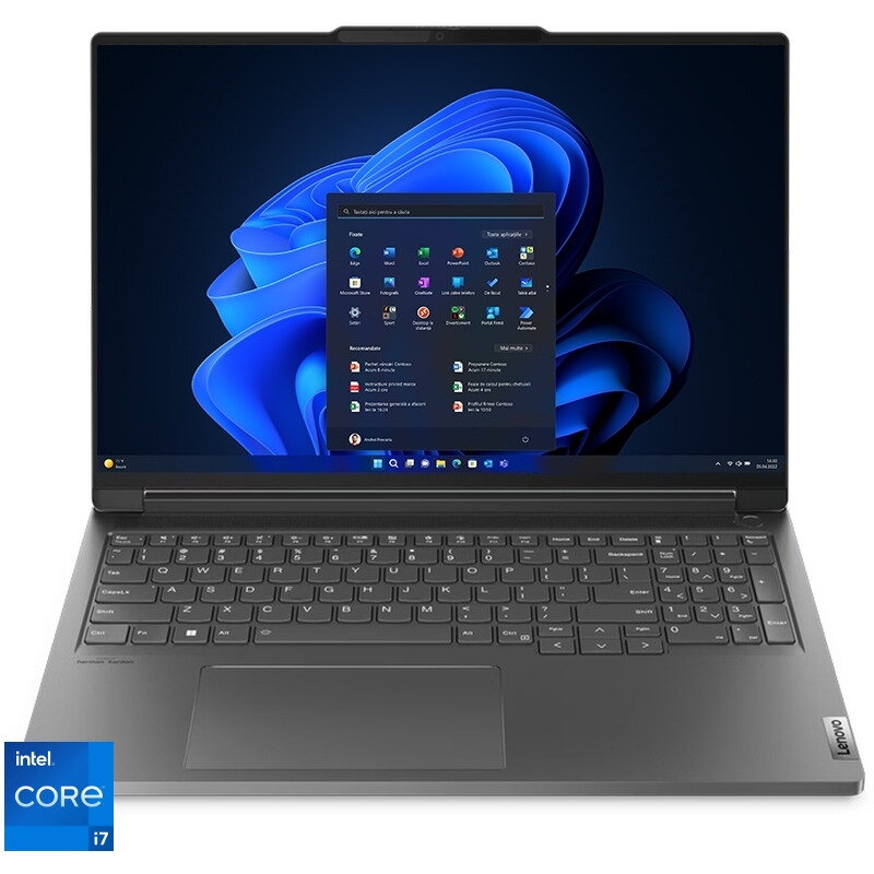 Laptop Lenovo ThinkBook 16p G4 IRH cu procesor Intel® Core™ i7-13700H pana la 5.0 GHz, 16, WQXGA, IPS, 32GB, 1TB SSD, NVIDIA® GeForce RTX™ 4060 8GB GDDR6, Windows 11 Pro, Storm Grey