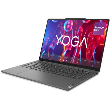 Laptop ultraportabil Lenovo Yoga Pro 7 14APH8 cu procesor AMD Ryzen™ 7 7840HS pana la 5.1 GHz, 14.5", 2.5K, IPS, 16GB, 1TB SSD, AMD Radeon™ 780M Graphics , No OS, Storm Grey, 3y on-site Premium Care