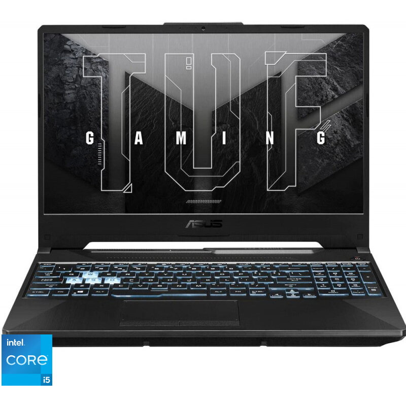 Laptop ASUS Gaming 15.6'' TUF F15 FX506HC, FHD 144Hz, Procesor Intel® Core™ i5-11400H (12M Cache, up to 4.50 GHz), 16GB DDR4, 512GB SSD, GeForce RTX 3050 4GB, No OS, Graphite Black