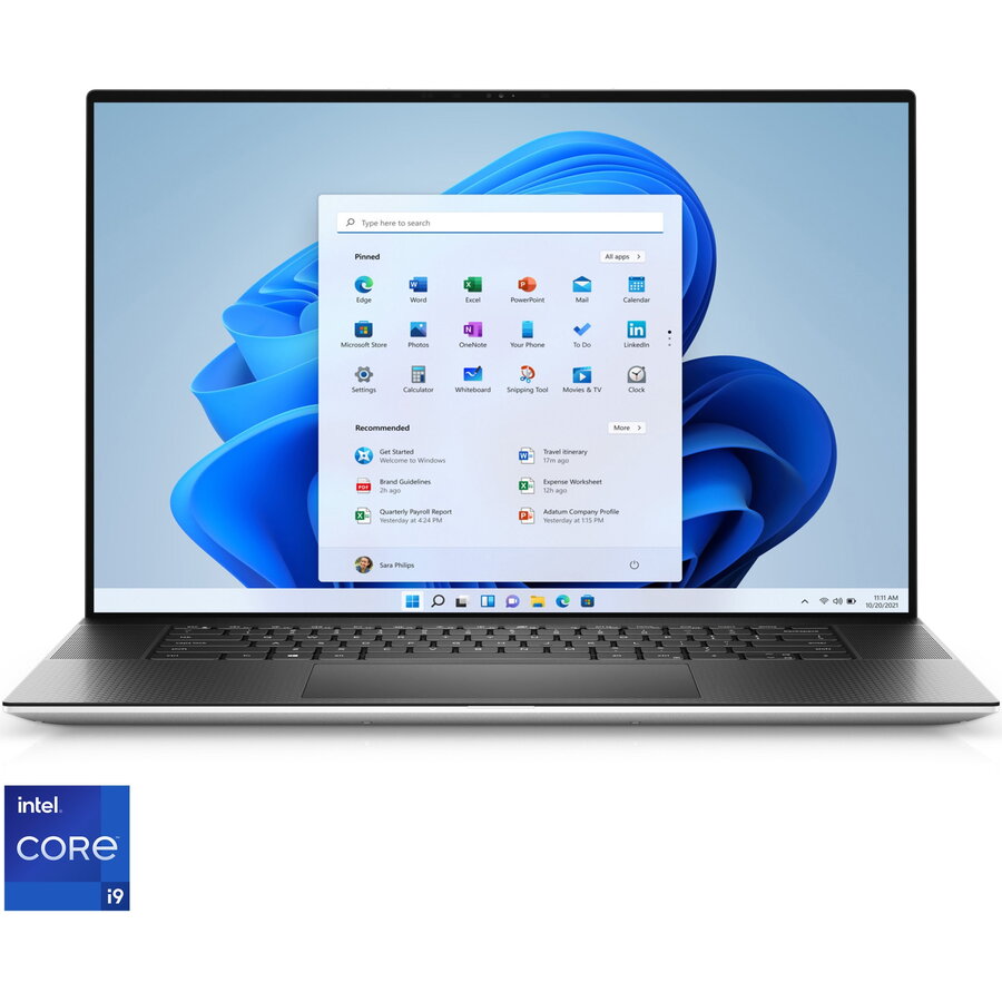 Laptop Dell XPS 17 9720 cu procesor Intel® Core™ i7-12700H pana la 4.70 GHz, 17, UHD+, Touch, 32GB, 1TB SSD, NVIDIA® GeForce RTX™ 3060 6GB GDDR6, Windows 11 Pro, Platinum Silver, 3Y Onsite Hardware Service