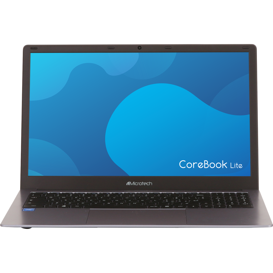 Laptop Microtech CoreBook Lite CBL15C/256W2E cu procesor Intel® Celeron® N4020 pana la 2.80 GHz, 15.6, Full HD, 8GB, 256GB SSD, Intel® UHD Graphics, Windows 11 Pro, Grey