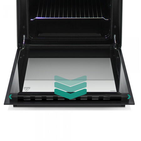 Aragaz Samus SM561XPBS, 4 Arzatoare gaz, Cuptor gaz, Aprindere electrica plita, Timer, Sigurante plita si cuptor, Inox/ Argintiu