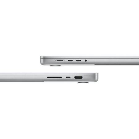 Laptop Apple MacBook Pro 16" cu procesor Apple M3 Pro, 12 nuclee CPU si 18 nuclee GPU, 18GB, 512GB SSD, Silver, INT KB