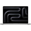 Laptop Apple MacBook Pro 14" cu procesor Apple M3 Pro, 11 nuclee CPU si 14 nuclee GPU, 512GB SSD, Silver, INT KB