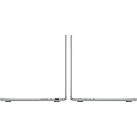 Laptop Apple MacBook Pro 14" cu procesor Apple M3 Pro, 11 nuclee CPU si 14 nuclee GPU, 512GB SSD, Silver, INT KB