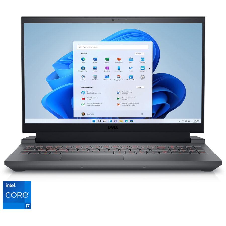 Laptop Gaming Inspiron G15 5530 cu procesor Intel® Core™ i7-13650HX pana la 4.90 GHz, 15.6, Full HD, 165Hz, 16GB DDR5, 512GB SSD, NVIDIA GeForce RTX 4050 6GB GDDR6, Windows 11 Pro, Dark Shadow Gray, 3Y Carry In Service Warranty