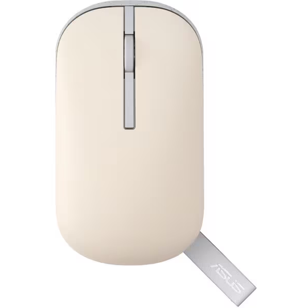 Mouse silent ASUS MD100, wireless, Oat milk