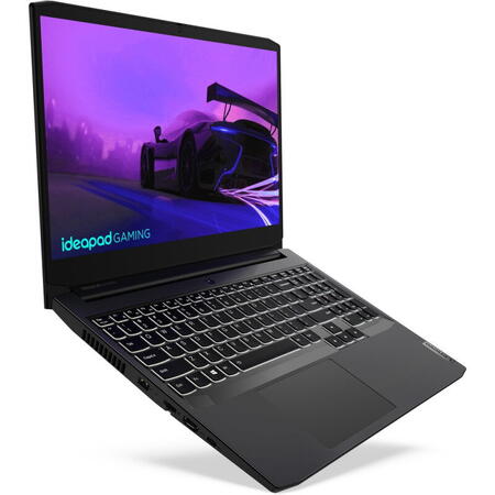 Laptop Gaming 15.6'' IdeaPad 3 15IHU6, FHD IPS 144Hz, Procesor Intel® Core™ i5-11320H (8M Cache, up to 4.50 GHz, with IPU), 16GB DDR4, 512GB SSD, GeForce RTX 2050 4GB, No OS, Shadow Black