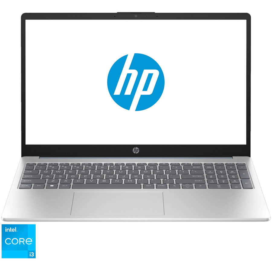 Laptop HP 15-fd0043nq cu procesor Intel® Core™ i3-1315U pana la 4.5 GHz, 15.6, Full HD, 8GB DDR4, 512GB SSD, Intel® UHD Graphics, Free DOS, Moon Blue