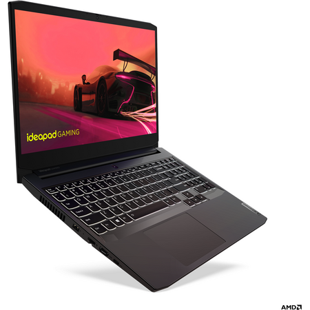 Laptop Gaming 15.6'' IdeaPad 3 15ACH6, FHD IPS 144Hz, Procesor AMD Ryzen™ 5 5500H (8M Cache, up to 4.2 GHz), 16GB DDR4, 512GB SSD, GeForce RTX 2050 4GB, No OS, Shadow Black