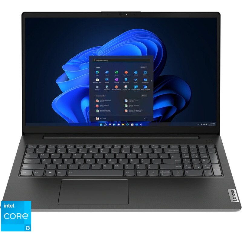 Laptop 15.6'' V15 G3 IAP, FHD, Procesor Intel® Core™ i3-1215U (10M Cache, up to 4.40 GHz, with IPU), 8GB DDR4, 256GB SSD, GMA UHD, Win 11 Pro Educational, Business Black