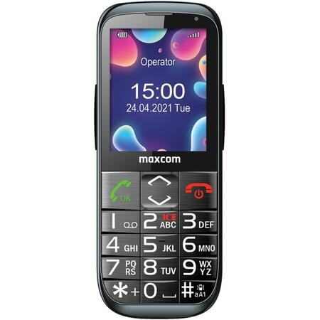 Telefon mobil Maxcom MM724, stand incarcare, 4G, Black