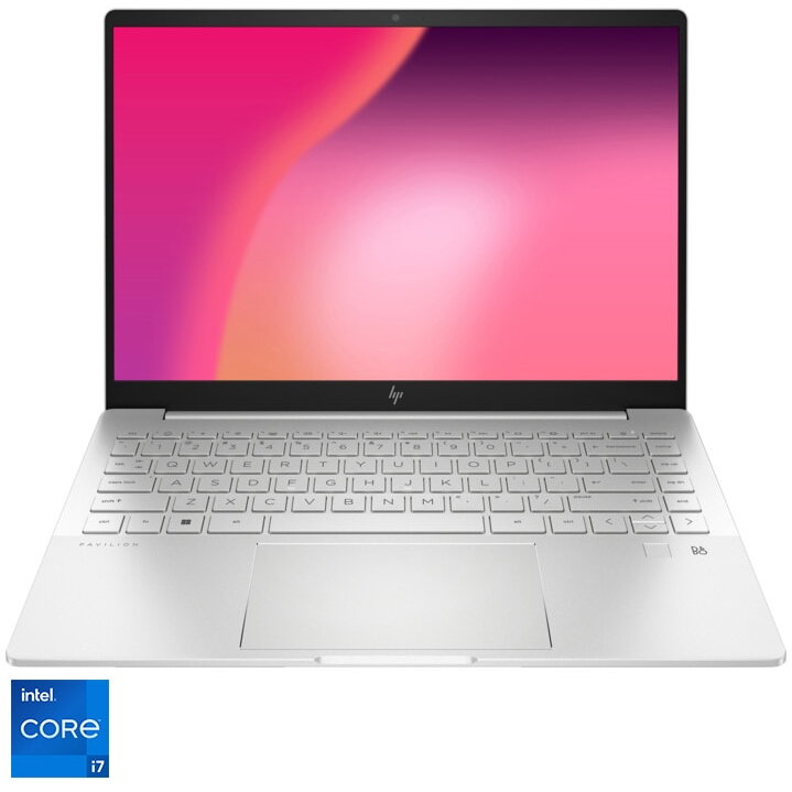 Laptop Hp Pavilion Plus 14-eh1105nq Cu Procesor Intel® Core™ I7-1355u Pana La 5.0 Ghz, 14, 2.8k, Oled, 16gb Ddr4, 1tb Ssd, Nvidia® Geforce Rtx™ 2050 4gb, Free Dos, Natural Silver
