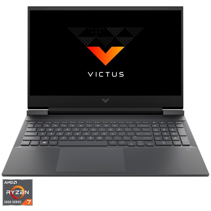 Laptop Gaming Victus 15-fb0006nq cu procesor AMD Ryzen™ 7 5800H pana la 4.4 GHz, 15.6, Full HD, IPS, 8GB, 512GB SSD, NVIDIA® GeForce RTX™ 3050 Ti 4GB GDDR6, Free DOS, Mica Silver