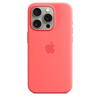 Apple Husa de protectie Silicone Case with MagSafe pentru iPhone 15 Pro, Guava