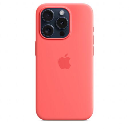 Husa de protectie Silicone Case with MagSafe pentru iPhone 15 Pro, Guava