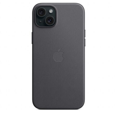 Husa de protectie FineWoven Case with MagSafe pentru iPhone 15 Plus, Black