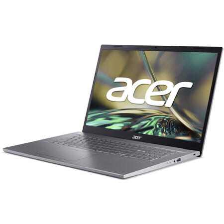 Laptop Aspire 5 A517-53-72B0 cu procesor Intel® Core™ i7-12650H pana la 4.7 GHz, 17.3", Full HD, IPS, 16GB DDR4, 512GB SSD, Intel® UHD Graphics, NO OS, Steel Gray