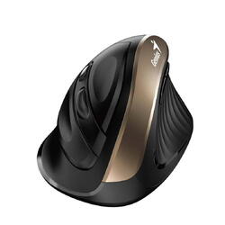 Genius Mouse  Ergo „NX-8250S”, PC sau NB, wireless, 2.4GHz, optic, 1600 dpi, butoane/scroll 5/1, auriu