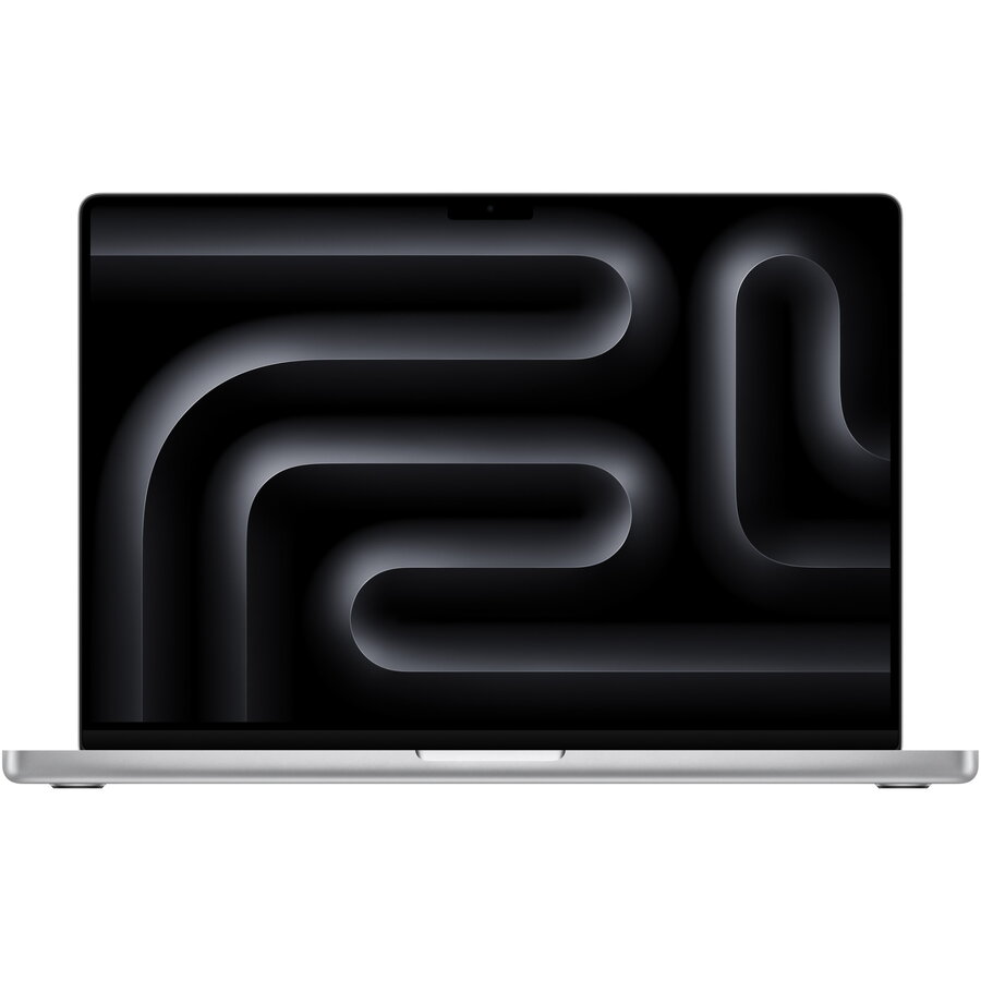 Laptop Apple MacBook Pro 16 cu procesor Apple M3 Pro, 12 nuclee CPU si 18 nuclee GPU, 18GB, 1TB SSD, Silver, INT KB