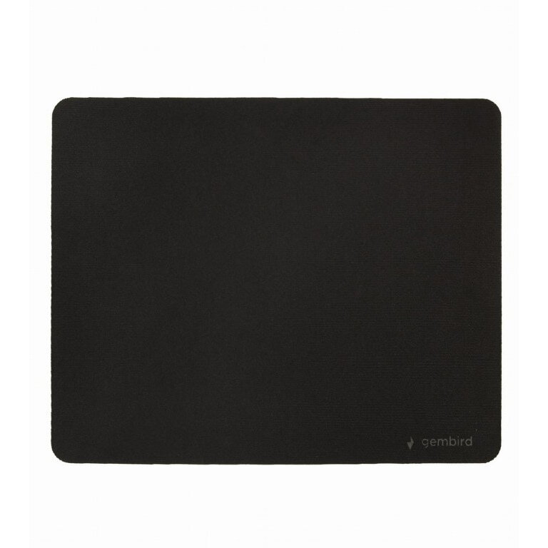 Mousepad , cauciuc si material textil, 220 x 180 x 3 mm, Negru, MP-S-BK