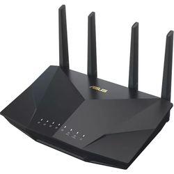ASUS Router Wireless RT-AX5400, AX5400, Dual-Band, Tri-Core 1.5GHz CPU, AiProtection Pro, Adaptive QoS, VPN Fusion, IPTV, OFDMA, MU-MIMO, Beamforming, Link Aggregation, Port forwarding, AiMesh