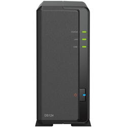Synology Network Attached Storage DiskStation DS124 cu procesor Realtek RTD1619B 1.7GHz, 1-bay, 1GB DDR4