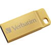 VERBATIM USB Flash Drive , ME, 64GB, USB 3.0 Gold