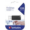 VERBATIM USB Flash Drive , SnG, 128GB, 2.0, NegruPinStripe